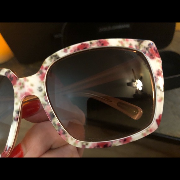 Dolce & Gabbana Sunglasses DG4077M - Pink White Floral Frames - Picture 6 of 13